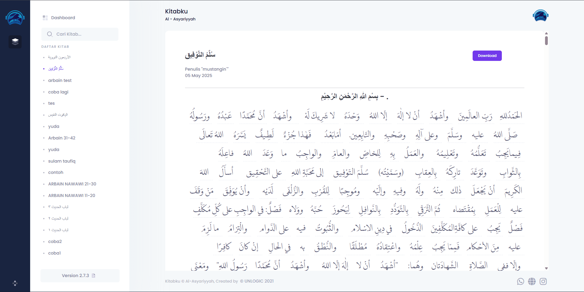 Digital Islamic Book Management System